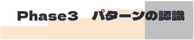 S3_フェーズ3パターンの認識 フェーズ3パターンの認識